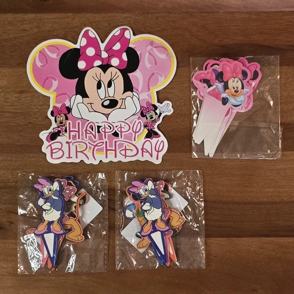 Minnie Mouse Birthday Party Supplies Balloons Decorations Cake Topper